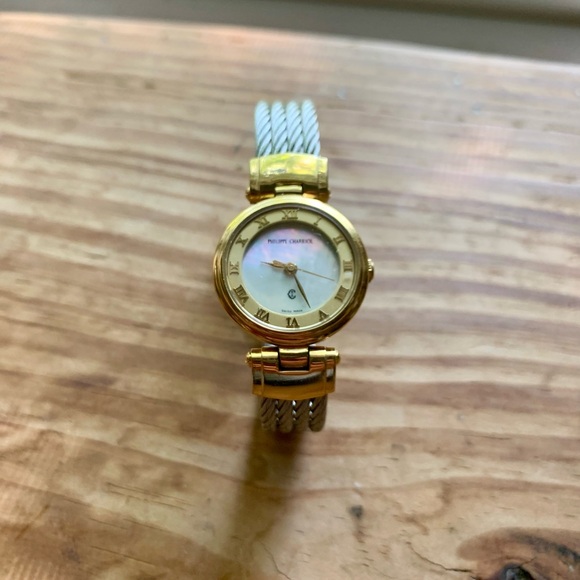 Philippe Charriol ladies watch: mother-of-pearl dial and stainless steel. main image 5